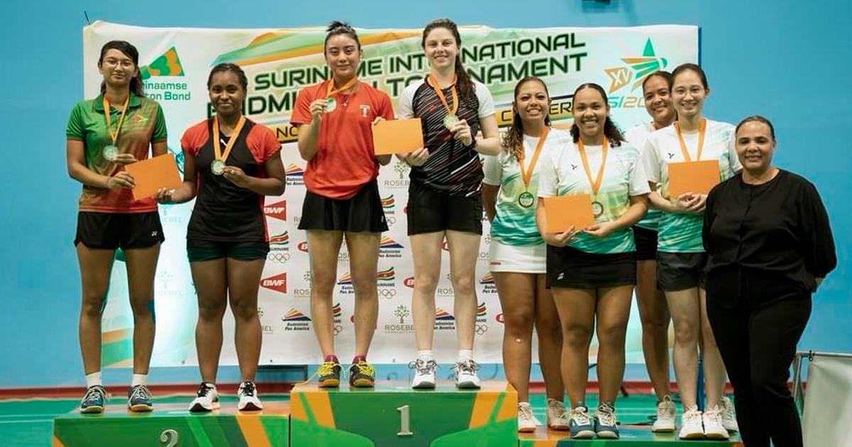 ¡Arriba Perú! Inés Castillo ganó dos medallas en XV Suriname International 2024 de bádminton