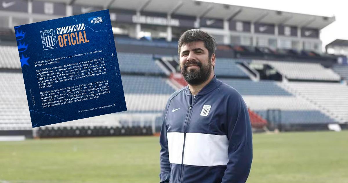 ¡Se hizo oficial! José Bellina fue designado como gerente deportivo en Alianza Lima