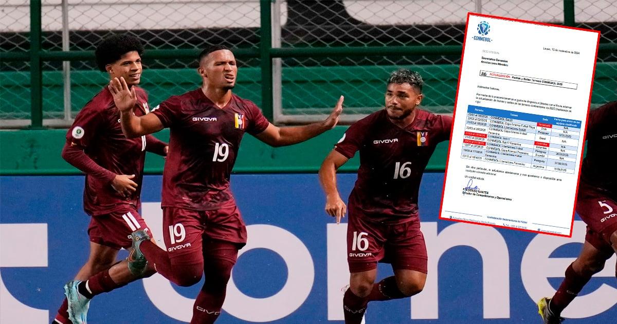 Conmebol confirmó a Venezuela como nueva sede del Sudamericano Sub 20