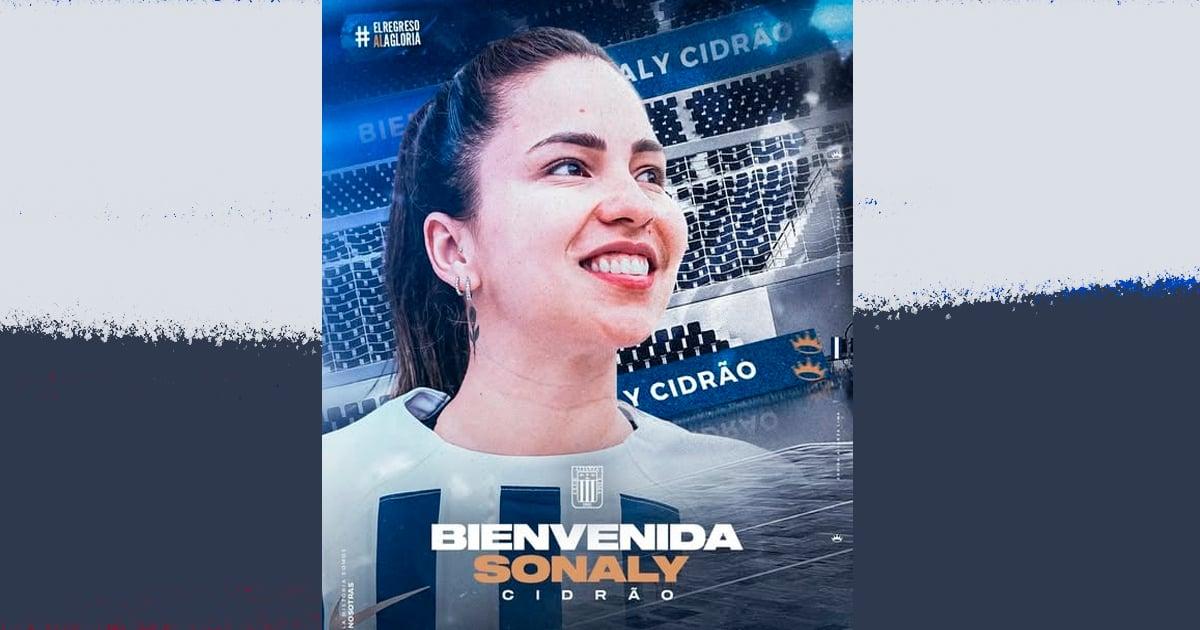 Brasileña Sonaly Cidrão llegó para sumarse al plantel de voleibol de Alianza Lima 