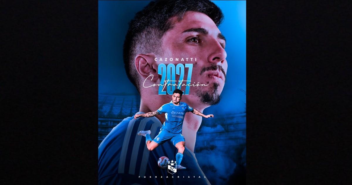 Gustavo Cazonatti renovó con Sporting Cristal hasta 2027