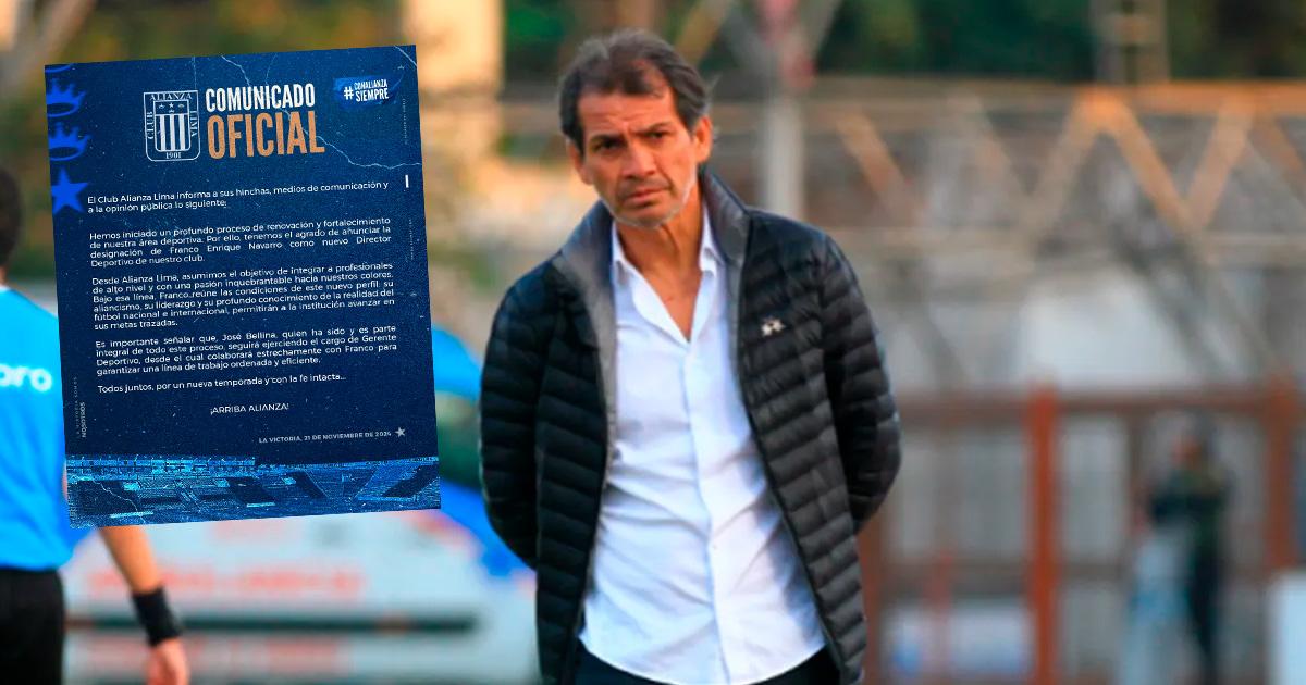 Alianza Lima oficializó a Franco Navarro como su nuevo director deportivo