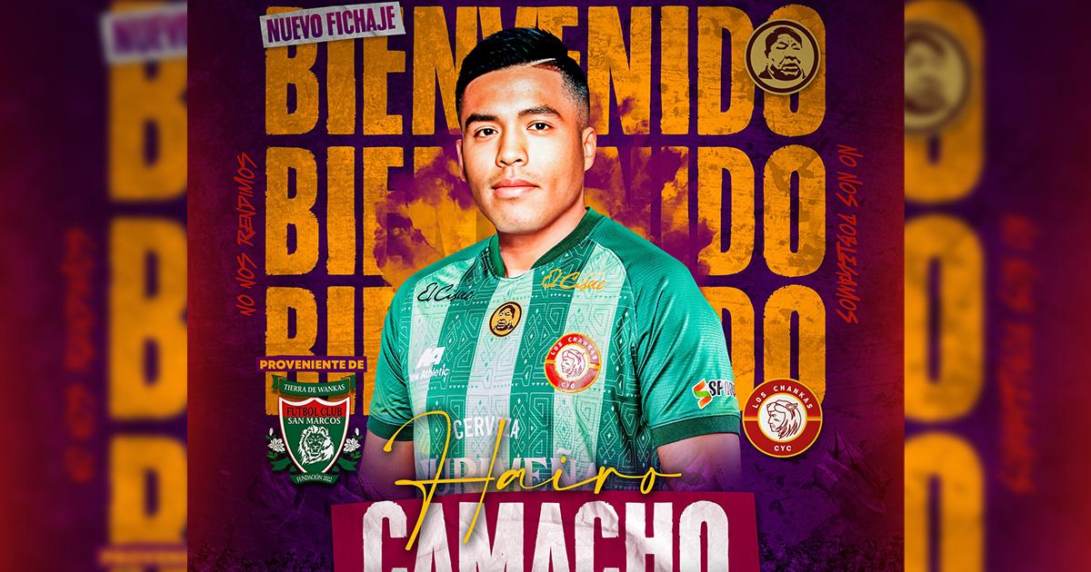Hairo Camacho también cuidará el arco de Los Chankas