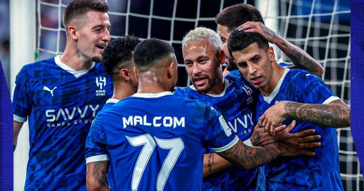 (VIDEO) Al Hilal goleó en la Champions de Asia, pero Neymar salió lesionado