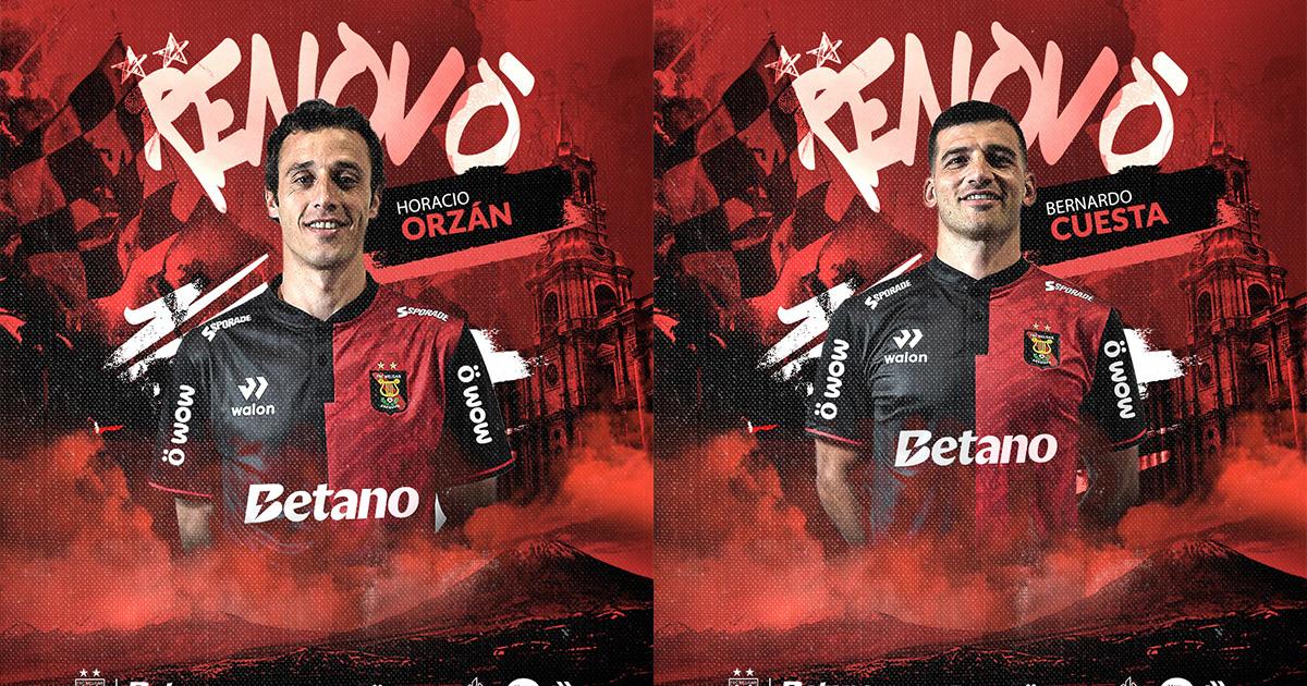 No se mueven de Arequipa: Melgar anunció las renovaciones de Orzán y Cuesta