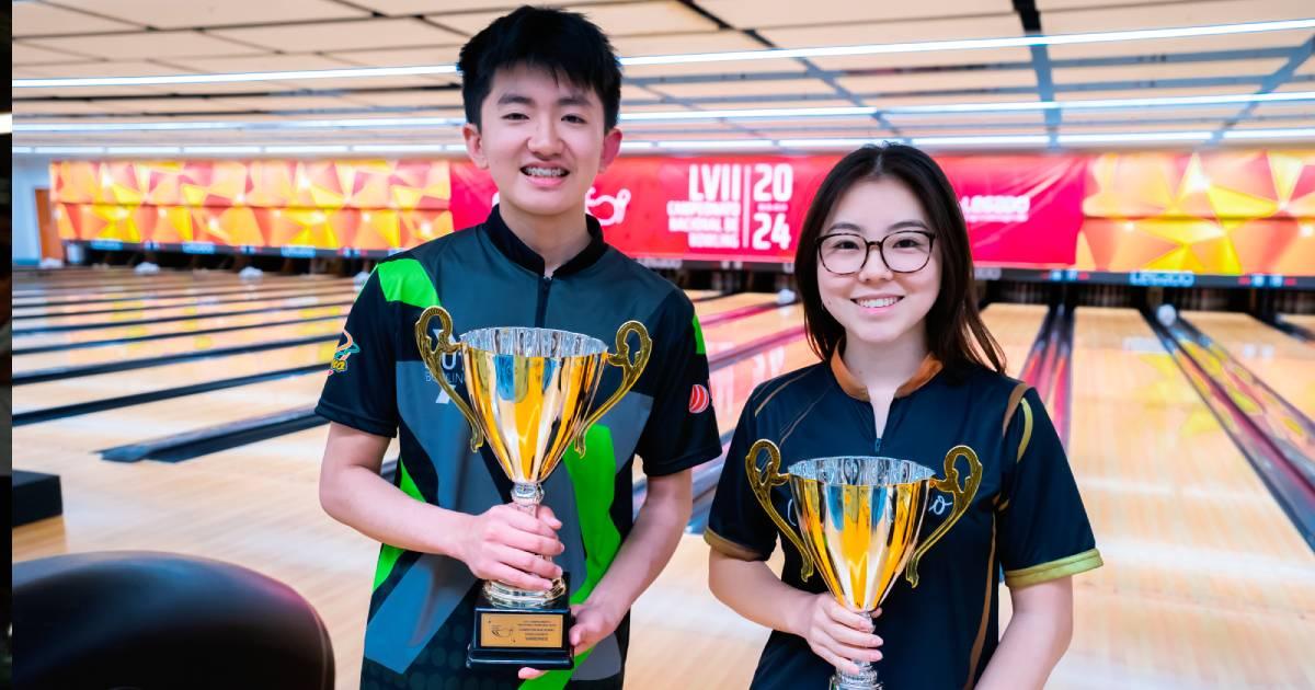 Adrián Tokashiki y Sophie Oshiro se consagran como Campeones Nacionales de Bowling