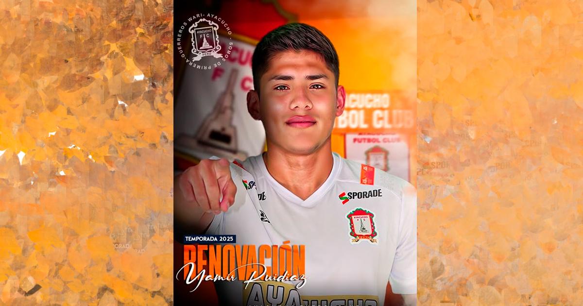 ¡No se mueve de Ayacucho FC! Yamir Ruidíaz renovó con los 'Zorros' para el 2025