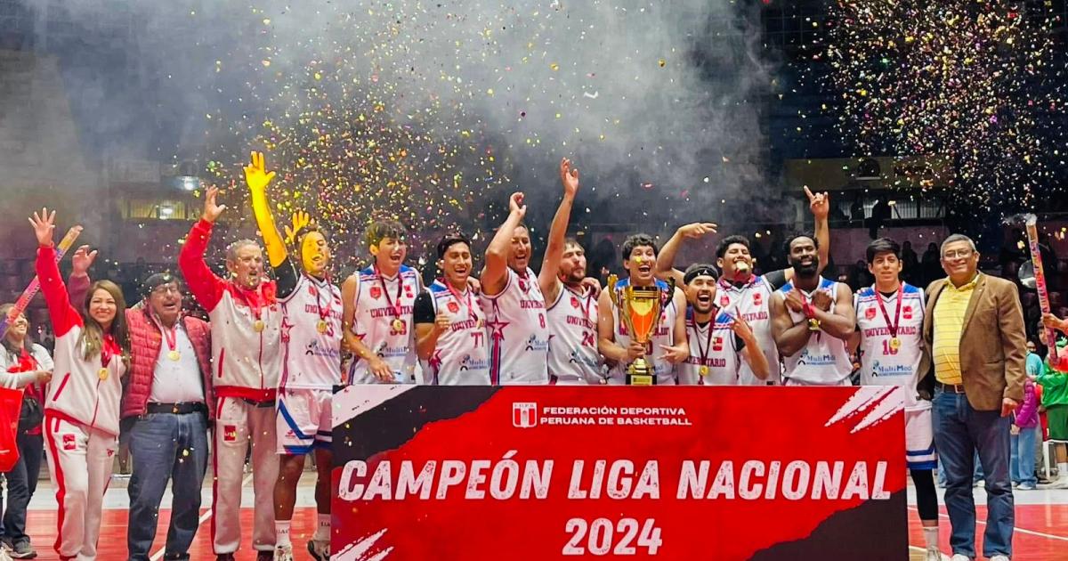 ¡Bicampeón! Universitario de Wanchaq se quedó con título de la Liga Nacional de basketball 2024