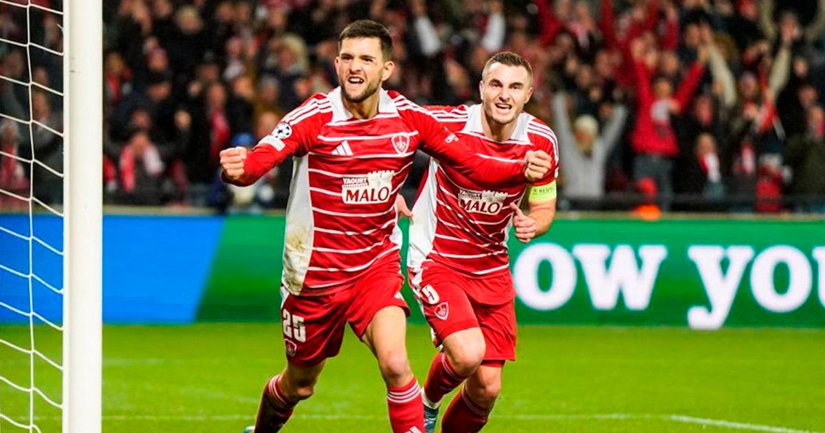 (VIDEO) Stade Brestois ganó en casa y sigue en los primeros lugares de la Champions League