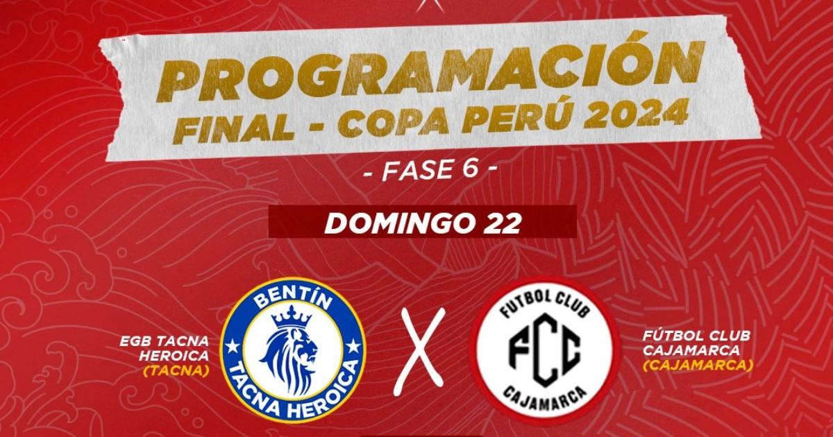 Se confirmó el horario de la final de la Copa Perú
