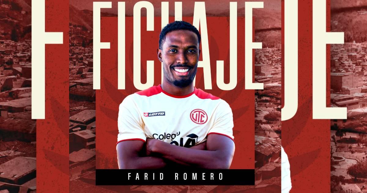 Colombiano Farid Romero fue anunciado como fichaje de UTC