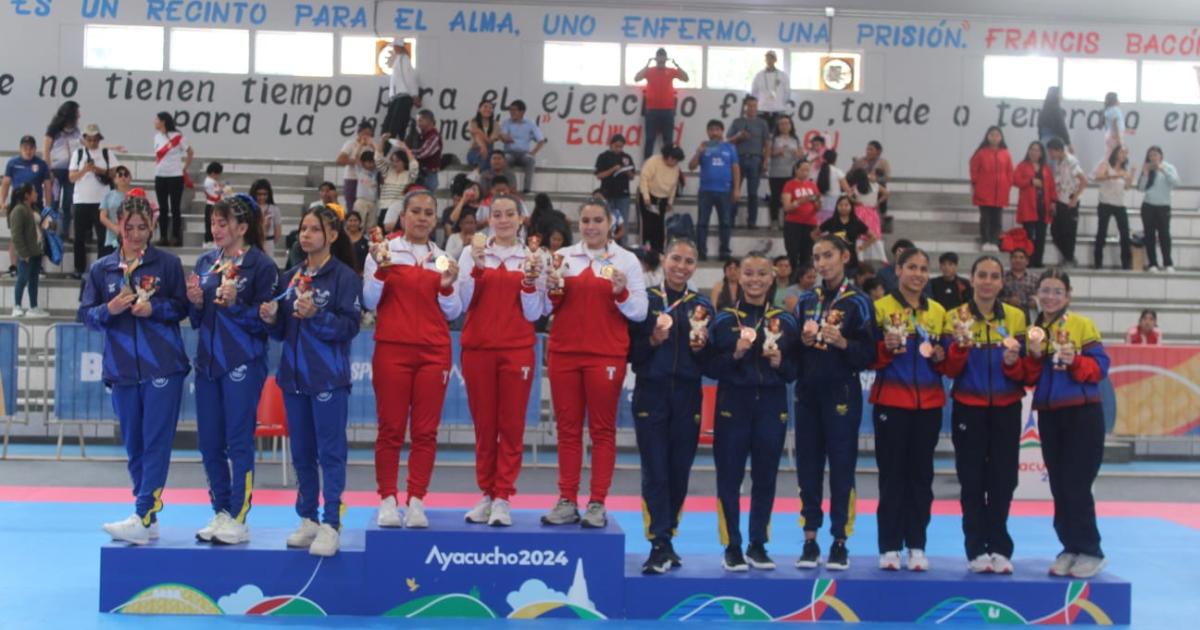 Taekwondo peruano cerró con cinco medallas de oro en Ayacucho 2024