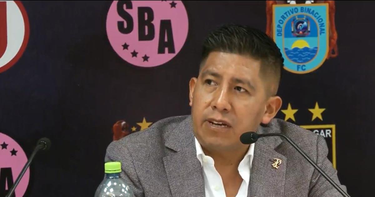Aquino: "Quiero hacer un llamado a la FPF para que acate la medida cautelar"