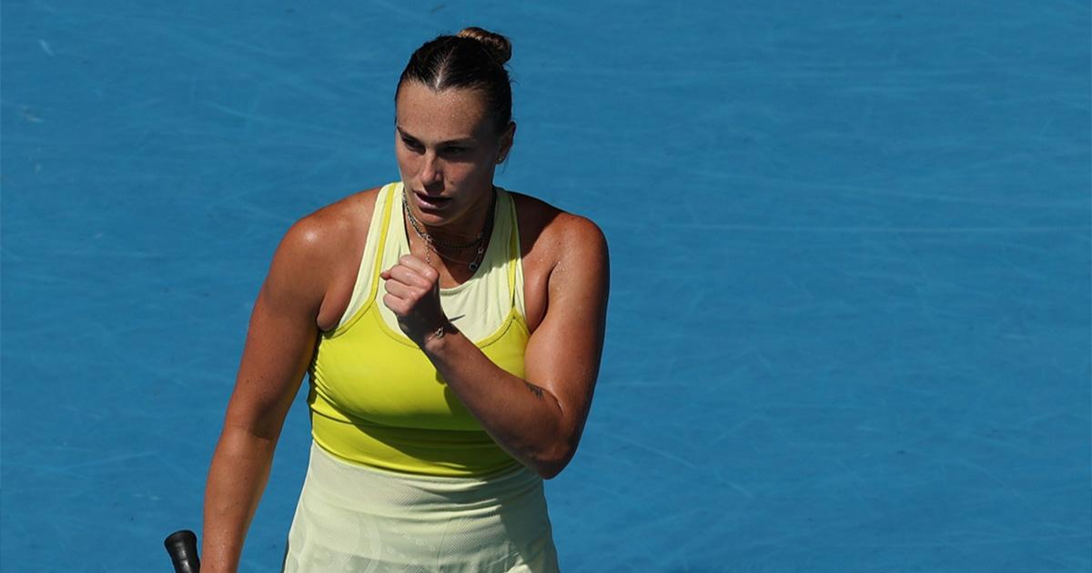 Aryna Sabalenka se metió a cuartos de final del Australian Open