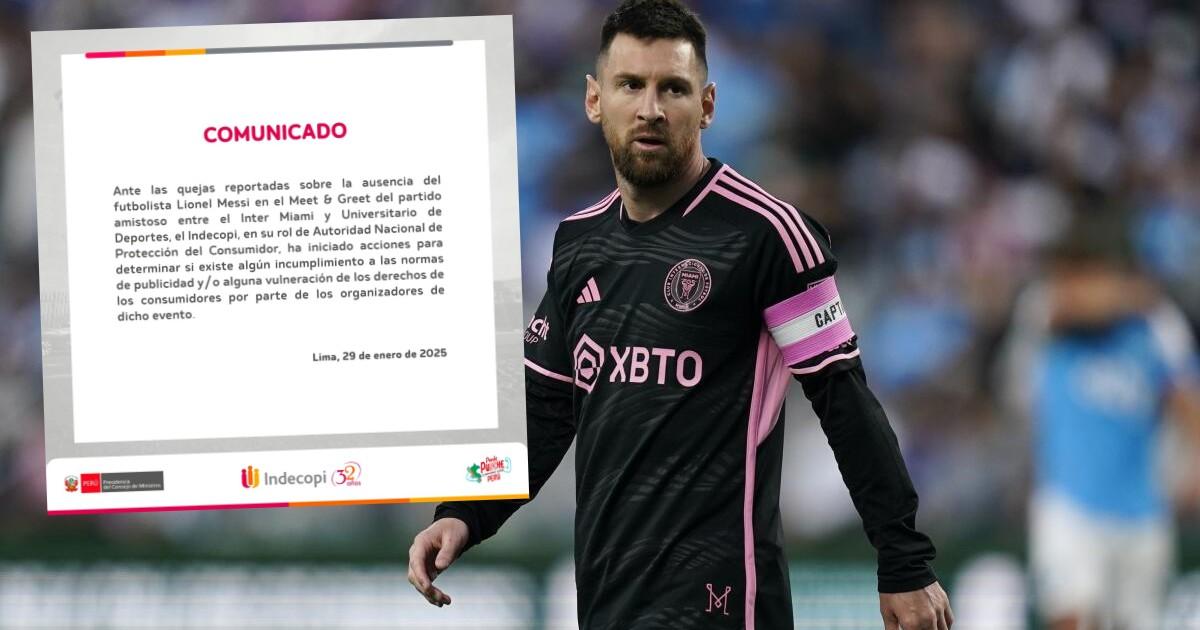 Indecopi anunció que investigará por ausencia de Messi en el Meeet & Greet