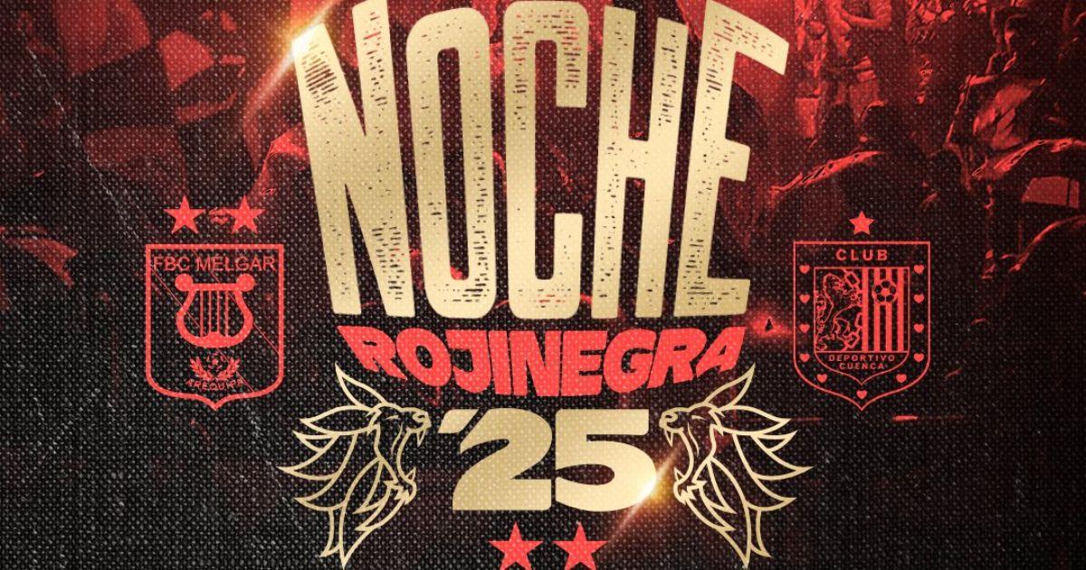 Melgar confirmó la fecha y el rival para la 'Noche Rojinegra'