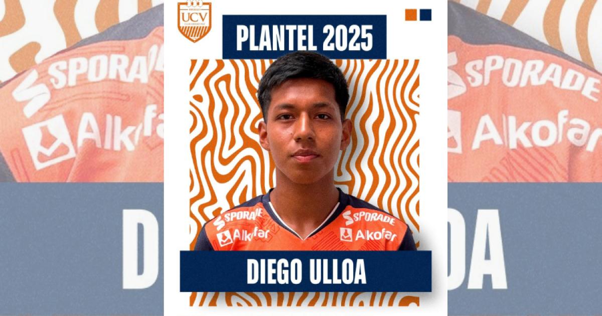 Diego Ulloa firma su primer contrato con la U. César Vallejo 