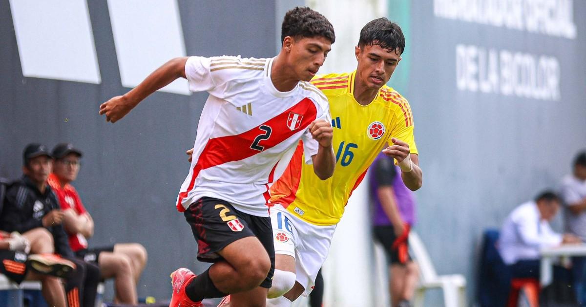 Selección peruana sub 17 perdió por 3-1 en amistoso ante Colombia