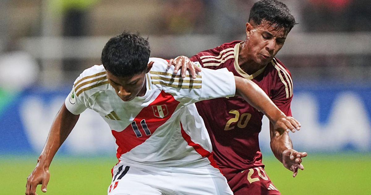 (FOTOS) Dura derrota: Perú perdió por 4-0 ante Venezuela en el Sudamericano sub 20