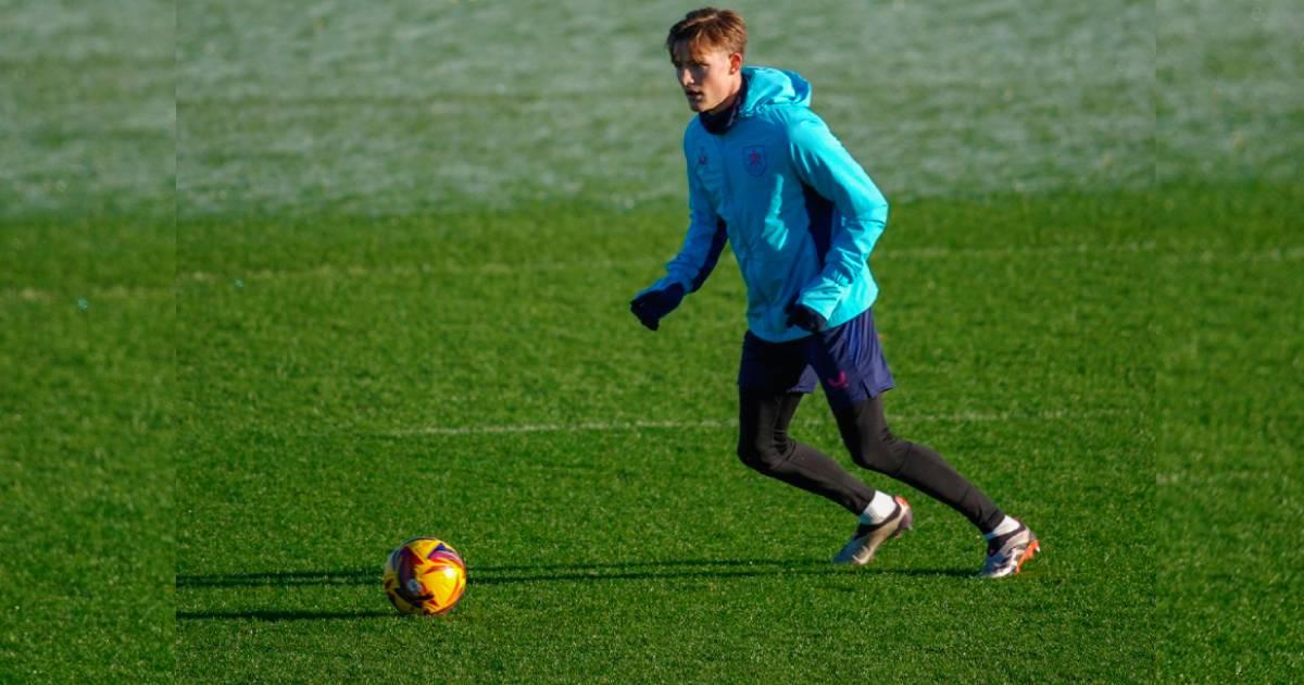 (FOTOS) Oliver Sonne tuvo su primer entrenamiento en Burnley