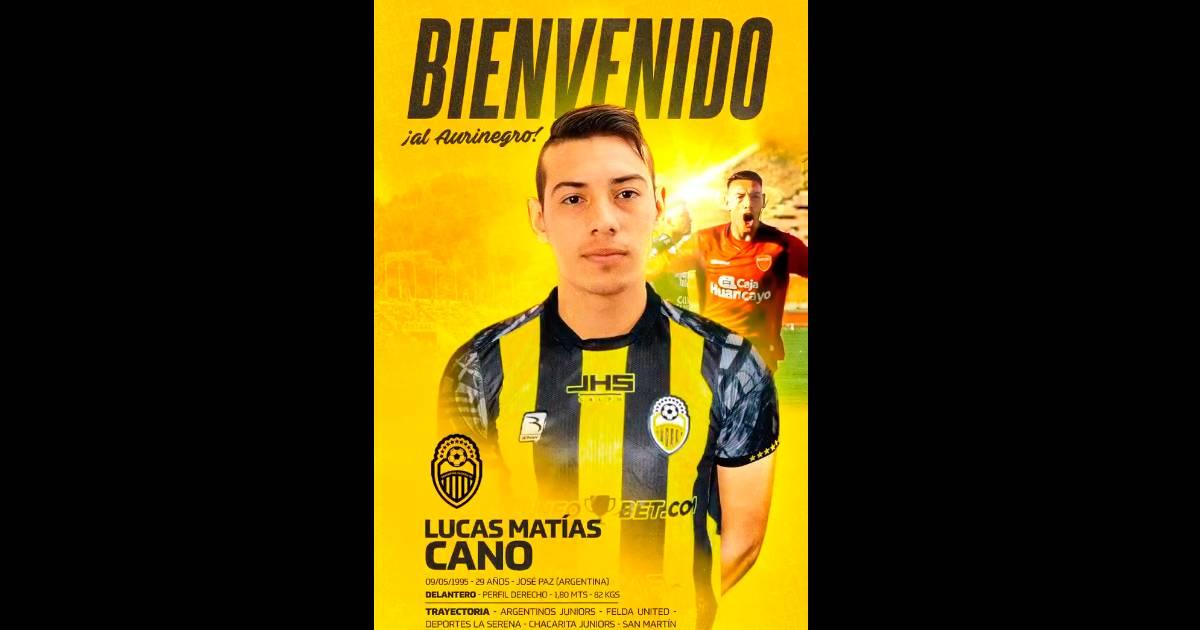 Lucas Cano fue presentado como nuevo jugador de Deportivo Táchira
