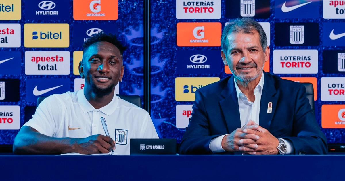 (FOTOS) Eryc Castillo fue presentado como nuevo jugador de Alianza Lima por todo el 2025