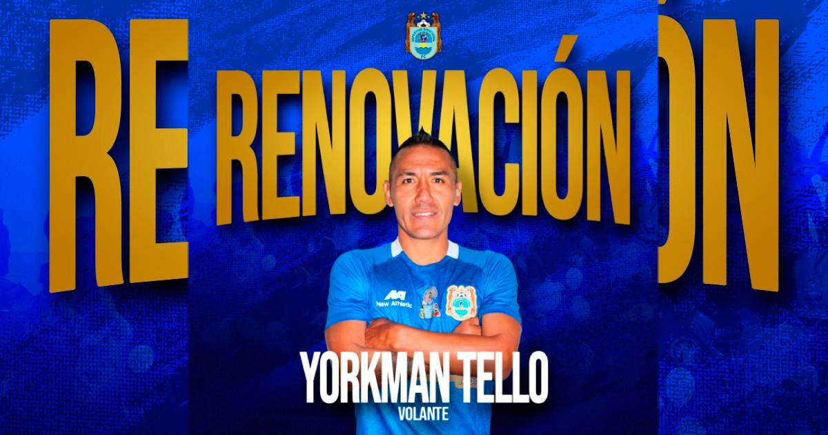 Yorkman Tello renovó con Binacional