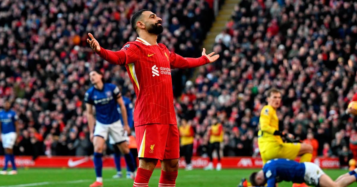 ¡Nadie lo tumba! Liverpool goleó 4-1 al Ipswich