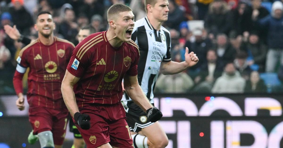 La Roma consiguió valioso triunfo ante Udinese