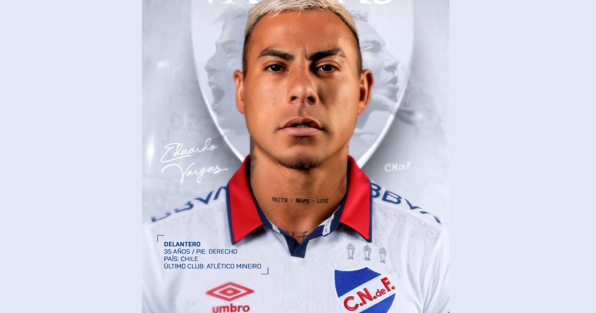 Eduardo Vargas fichó por en Nacional de Uruguay
