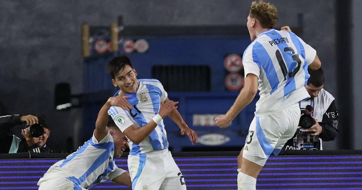 Argentina venció a Colombia y clasificó al Mundial sub 20
