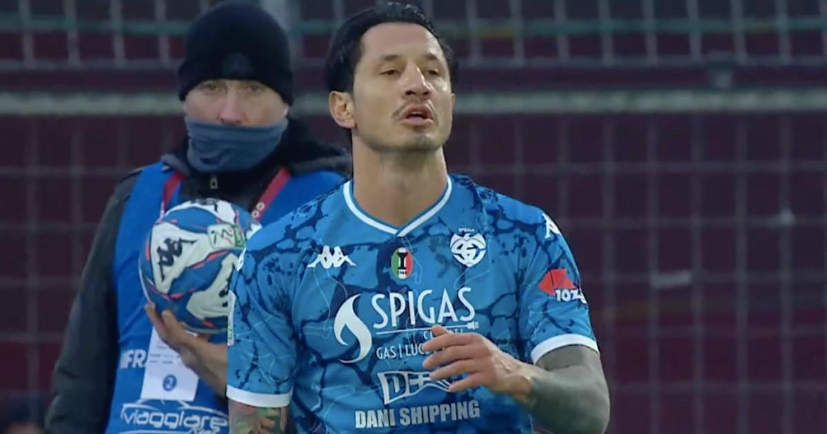 Lapadula jugó en empate del Spezia por la Serie B