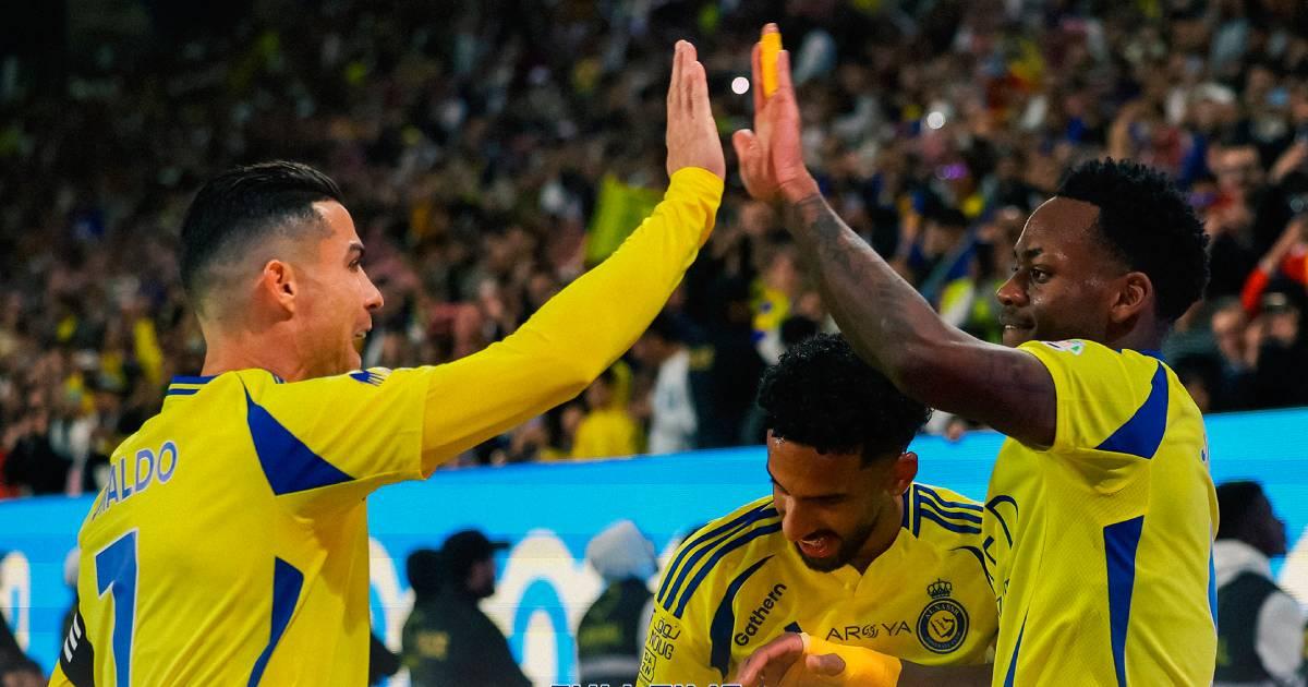 Con gol de Cristiano, Al Nassr goleó a Al Feiha