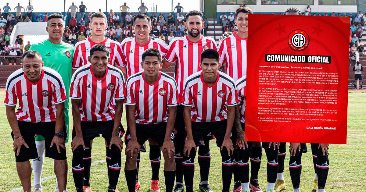 Unión Huaral anunció que jugará Liga 3, pero no renuncia a mantenerse en Liga 2