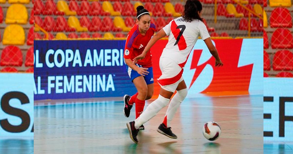 (FOTOS) ¡Volvió a perder! Perú cayó ante Chile en la Copa América futsal femenino 2025