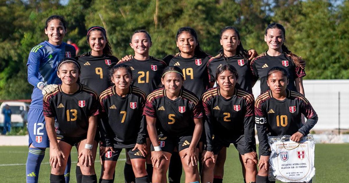 (FOTOS) Selección peruana femenina Sub 20 venció a Cuba en amistosos jugados en La Habana