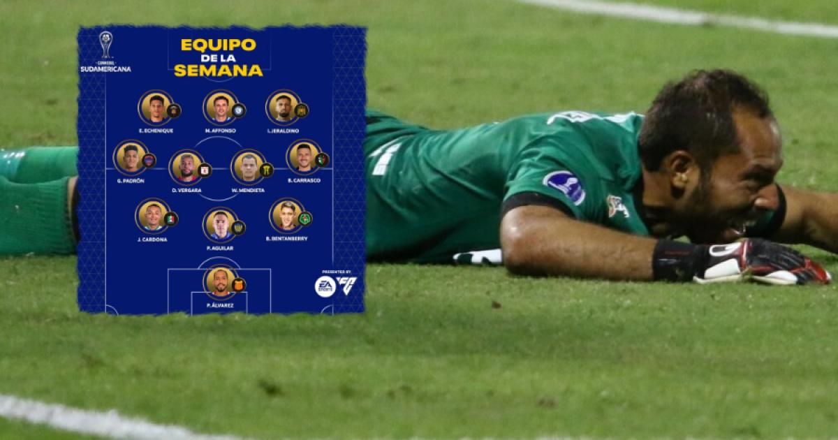Patricio Álvarez fue incluido en el once ideal de la semana en la Copa Sudamericana