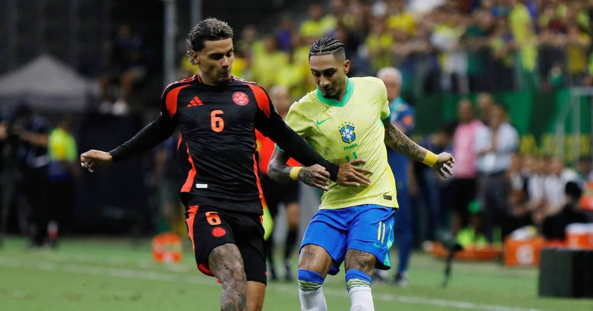 (FOTOS) ¡Triunfo agónico! Brasil se impuso 2-1 a Colombia en Brasilia