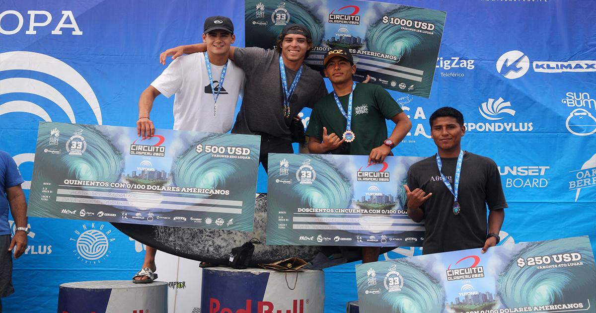¡Adrenalina al máximo! Copa Yutong de surf ya tiene a sus campeones