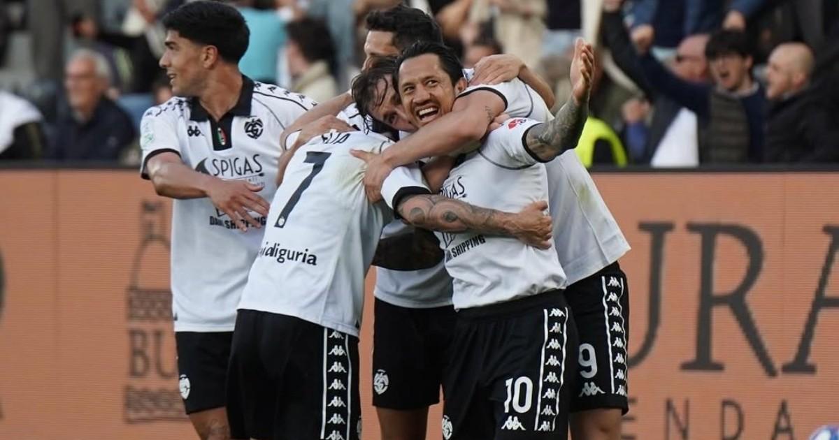 Fin a la sequía: Lapadula anotó doblete en triunfo del Spezia