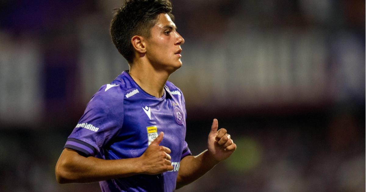 Con Matteo Pérez Vinlöf desde el arranque, Austria Viena cayó ante SK Rapid
