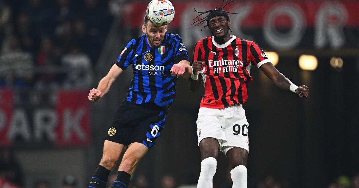 (VIDEO) ¡Fuerzas parejas! AC Milan e Inter igualaron en ida de la Copa Italia