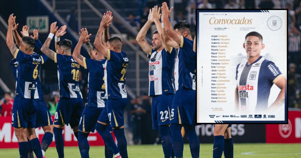 Conoce los convocados de Alianza Lima para el partido ante Universitario 