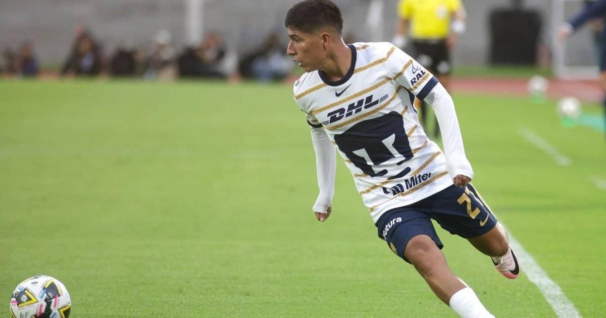 Quispe tuvo minutos en la caída de Pumas ante Cruz Azul
