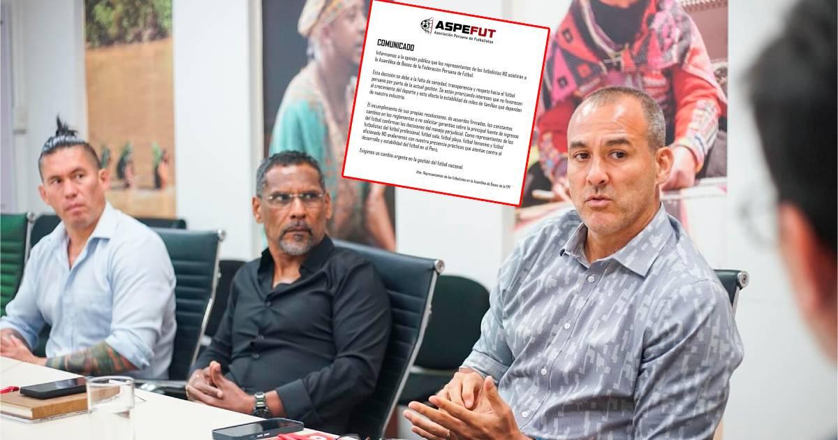 ASPEFUT: "Representantes de los futbolistas no asistiran a Asamblea de Bases"