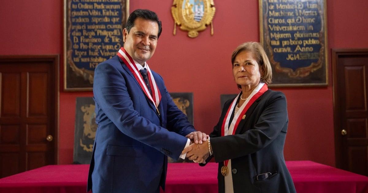 San Marcos reconoció a presidente del IPD con 'Medalla de Honor Sanmarquina'