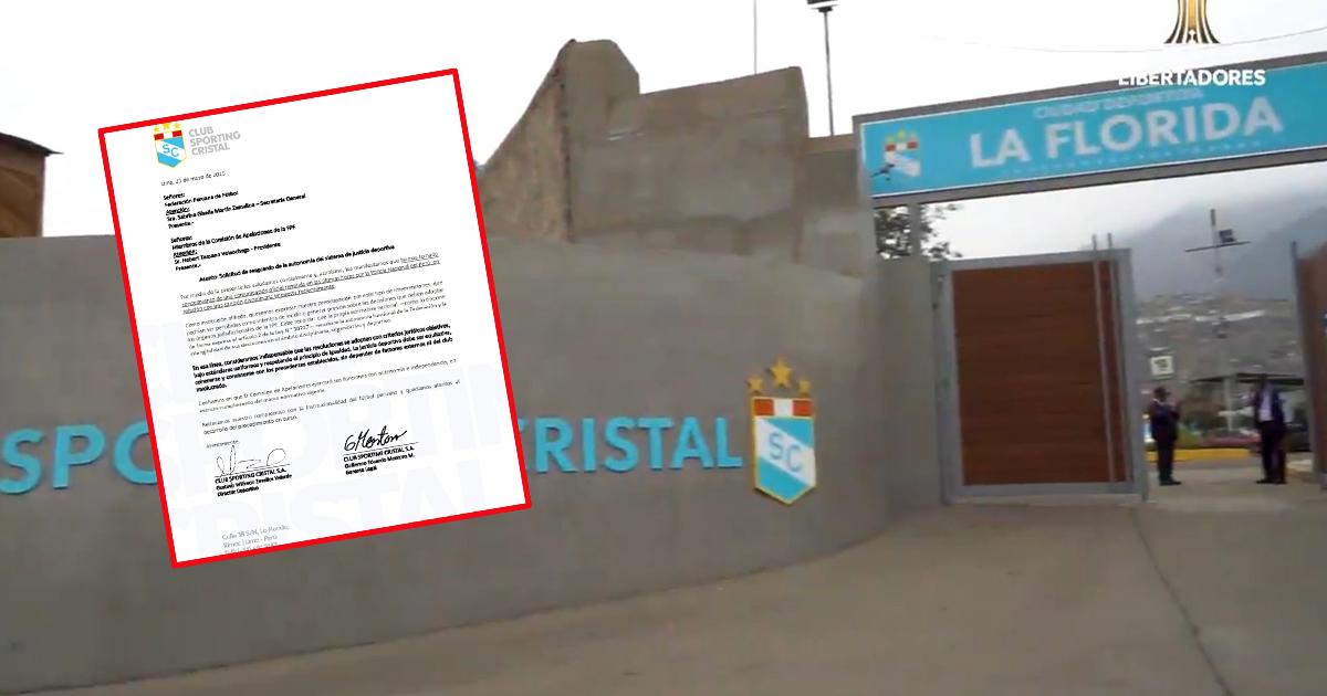 Sporting Cristal y su sólida carta que le envió a la Comisión de Apelaciones de la FPF