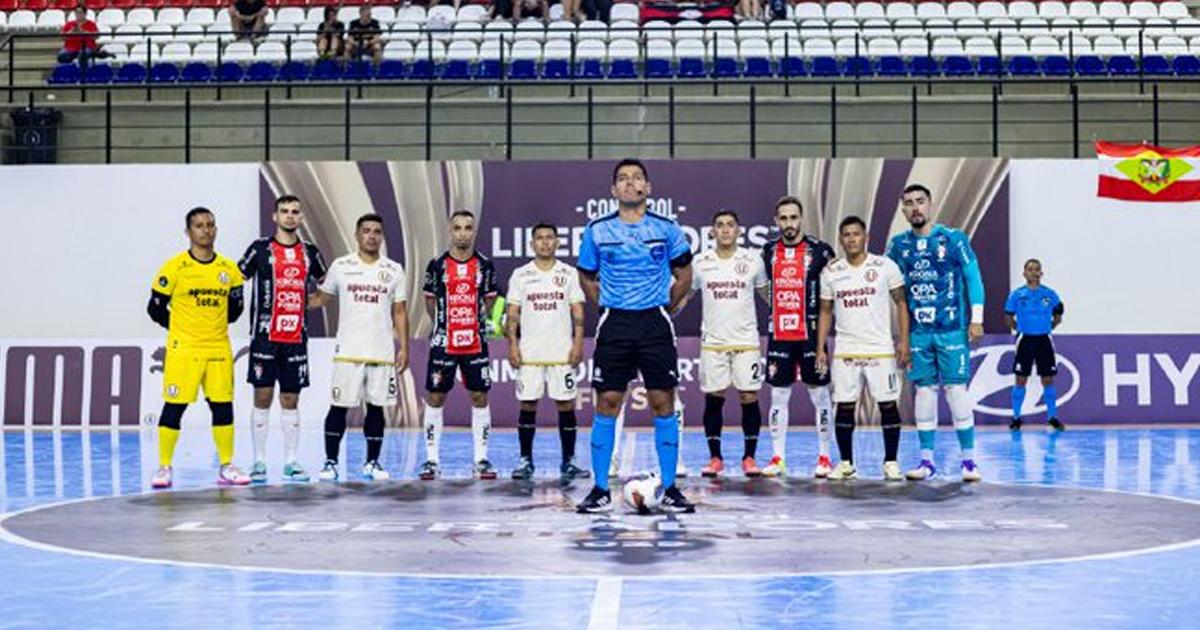 Universitario volvió a caer en la Libertadores de futsal: perdió 5-1 ante JEC Krona