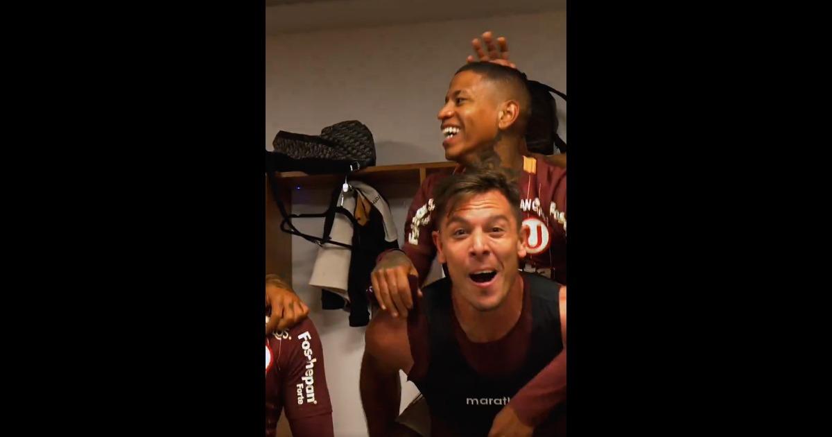 (VIDEO) Así fue la celebración de Universitario en el vestuario tras meterse a octavos de la Libertadores
