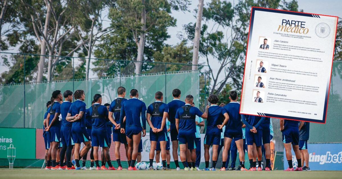 Alianza presentó parte médico de Cantero, Trauco, Archimbaud y Lavandeira